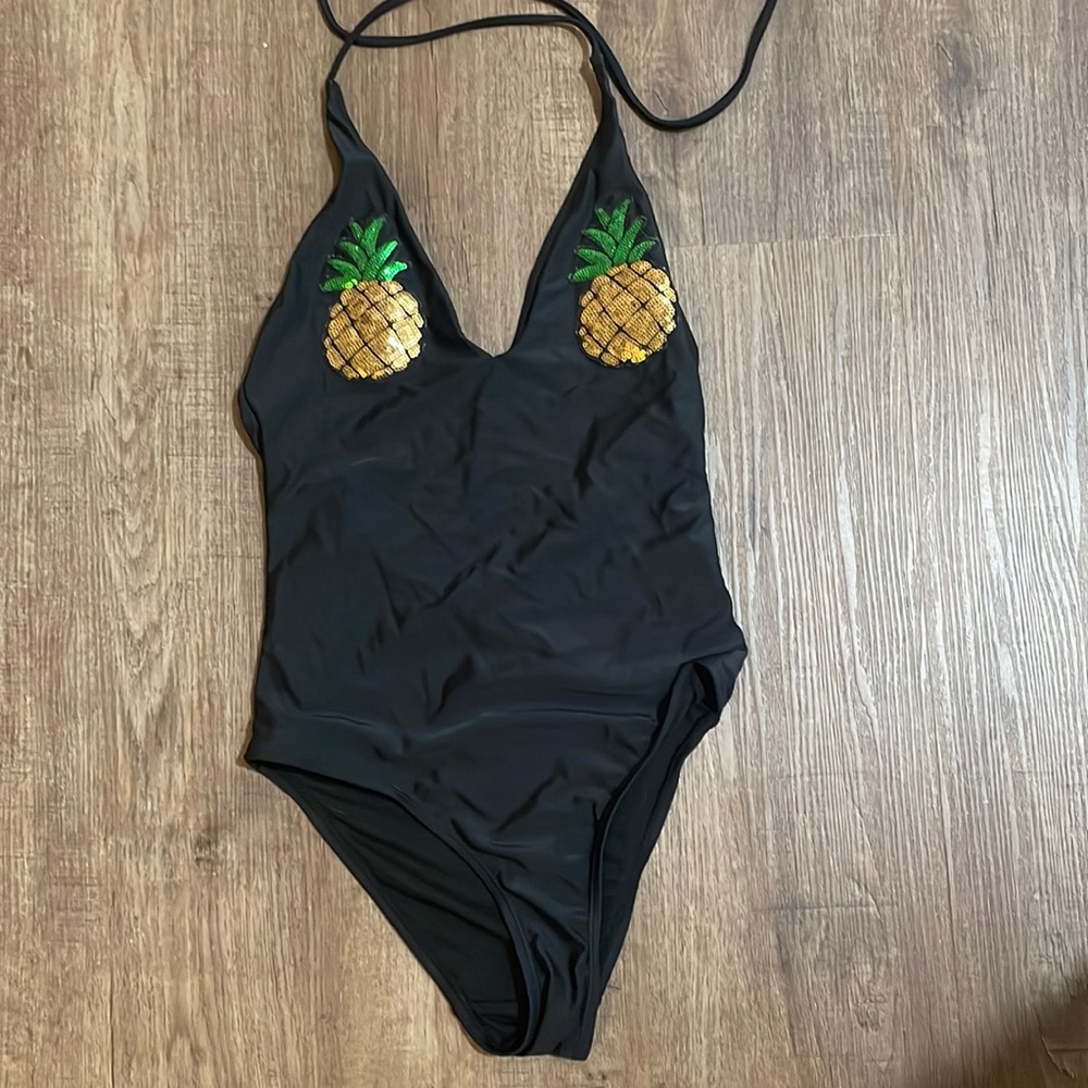 Aloha sequin bathing suit